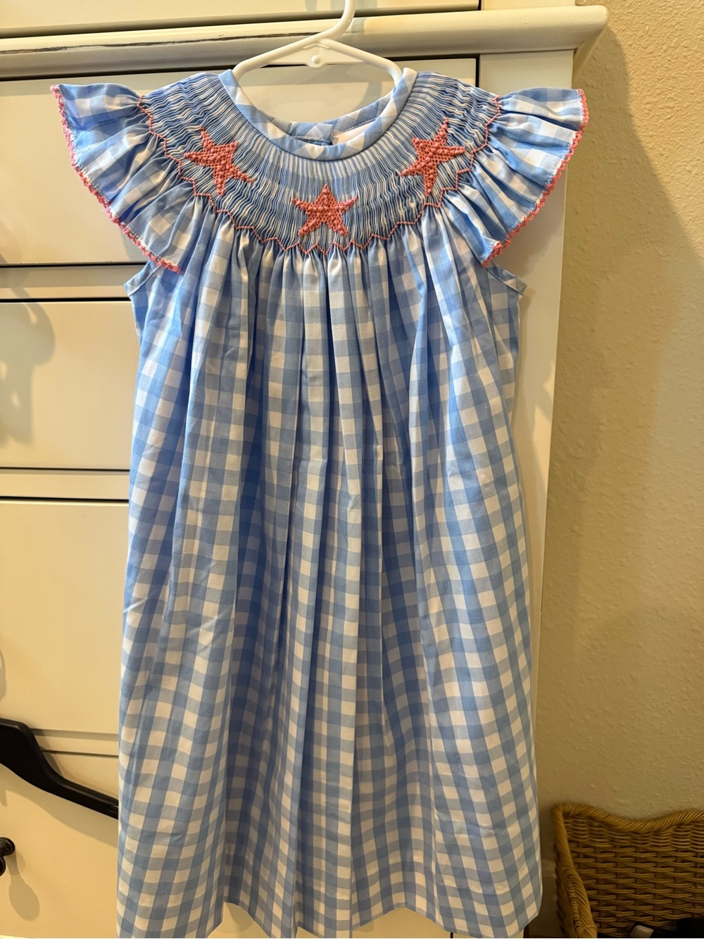 Stitchy Fish Sea Star Smocked Dress